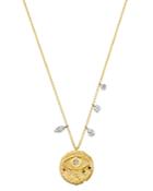 Meira T 14k White Gold & 14k Yellow Gold Multi-gemstone & Diamond Evil Eye Pendant Necklace, 16-18