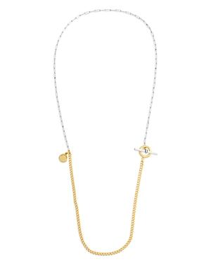 Allsaints Mixed Chain Strand Necklace In Two Tone, 22.5
