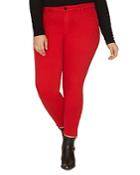 Sanctuary Curve Social Standard Skinny Ankle Jeans In Street Red