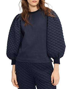 Ted Baker Quilted Sleeve Jersey Top