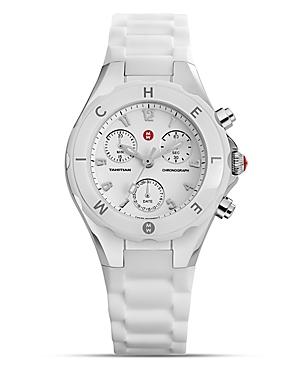 Michele Watch With White Jelly Bean Strap, 35 Mm