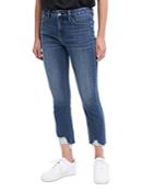 Jen 7 Ankle Straight Jeans In Wisteria Destroy