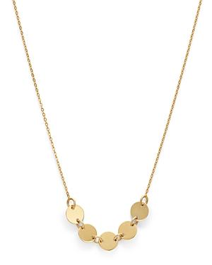Moon & Meadow 14k Yellow Gold Five Linked Discs Necklace, 15.25 - 100% Exclusive