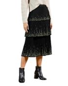 Ted Baker Papyrus Tiered Midi Skirt