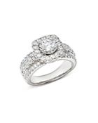 Bloomingdale's Diamond Halo Engagement Ring In 14k White Gold, 1.45 Ct. T.w. - 100% Exclusive