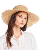 Lack Of Color Aruba Frayed Straw Boater Hat