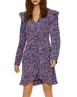 Vero Moda Aya Floral Print Ruffled Dress