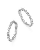 Diamond Inside Out Hoop Earrings In 14k White Gold, 1.75 Ct. T.w. - 100% Exclusive