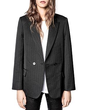 Zadig & Voltaire Logo Jacquard Blazer
