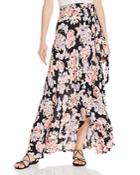 Band Of Gypsies Seville Floral Wrap Maxi Skirt