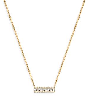 Bloomingdale's Diamond Mini Bar Necklace In 14k Yellow Gold, 0.25 Ct. T.w. - 100% Exlcusive