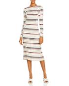 Adam Lippes Silk & Cashmere Striped Bodycon Dress