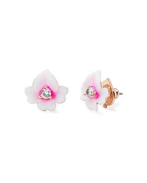Kate Spade New York Precious Pansy Enamel Stud Earrings