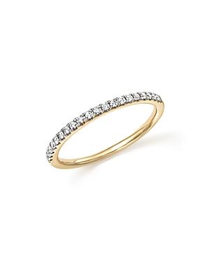 Diamond Micro Pave Band In 14k Yellow Gold, .15 Ct. T.w.