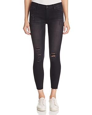 Black Orchid Noah Ankle Fray Jeans In Darkness