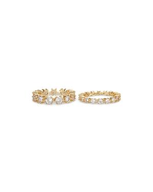 Luv Aj Diamond Bijoux Cubic Zirconia Rings, Set Of 2