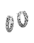 John Hardy Sterling Silver Classic Chain Small Hoop Earrings