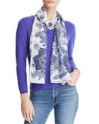 Echo Floral Paisley Silk Oblong Scarf