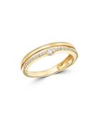 Bloomingdale's Diamond Double-row Band In 14k Yellow Gold, 0.20 Ct. T.w. - 100% Exclusive