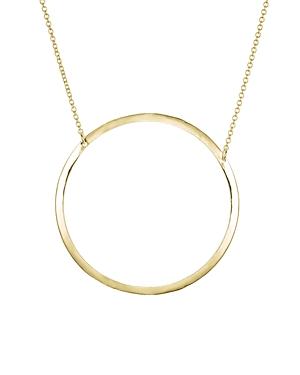 Aqua Circle Pendant Necklace In 18k Gold-plated Sterling Silver Or Sterling Silver, 15 - 100% Exclusive
