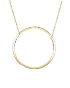 Aqua Circle Pendant Necklace In 18k Gold-plated Sterling Silver Or Sterling Silver, 15 - 100% Exclusive