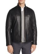 Cole Haan Zip-front Leather Jacket