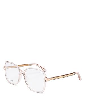 Dior Unisex Square Clear Glasses, 56mm