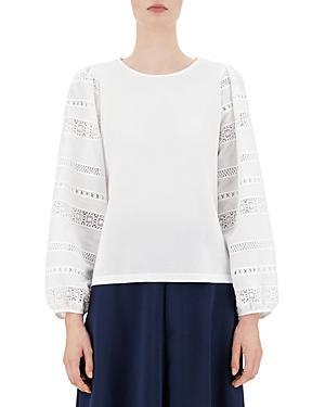 Weekend Max Mara Giotto Embroidered Sleeve Top
