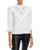 Rahi Ruffle Lace Cotton Top
