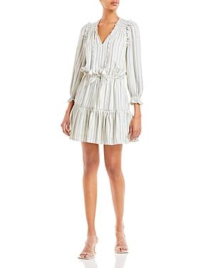 Paige Kaylynn Striped Tassel Tie Dress