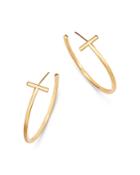 Bloomingdale's 14k Yellow Gold T-hoop Earrings - 100% Exclusive