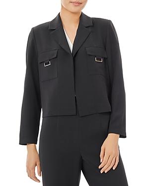 Misook Wrinkle Resistant Flap Pocket Jacket