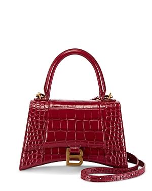 Balenciaga Hourglass Small Embossed Leather Handbag