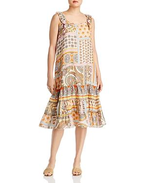 Johnny Was Yolanda Summer Silk Sleeveless Midi Dress
