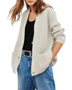 Ba & Sh Bule Drop Shoulder Cardigan