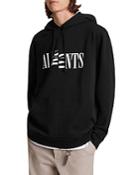 Allsaints Nico Cotton Logo Print Regular Fit Hoodie