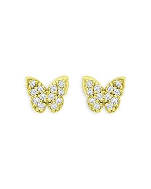 Bloomingdale's Marc & Marcella Diamond Butterfly Stud Earrings In 18k Gold Plated Sterling Silver, 0.20 Ct. T.w. - 100% Exclusive