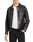 Theory Patterson Leather Trucker Jacket
