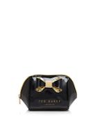 Ted Baker Small Trapeze Glitter Bow Cosmetic Case