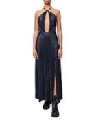 Maje Rustina Cutout Halter Dress