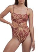 Charlie Holiday Devin Cutout One Piece Swimsuit