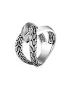 John Hardy Sterling Silver Classic Chain Knife Edge Statement Ring