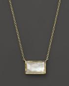 Ippolita 18k Gold Gelato Small Baguette Station Necklace In Mother Of Pearl, 16