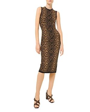 Michael Michael Kors Python Print Jacquard Dress