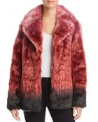 Unreal Fur Flaming Lips Faux Fur Coat