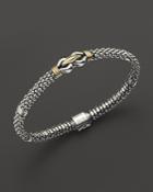 Lagos 18k Gold And Sterling Silver Derby Fluted Rope Bracelet