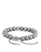 David Yurman Spiritual Beads Bracelet With Gray Pearls