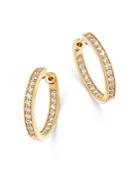 Bloomingdale's Diamond Inside-out Hoop Earrings In 14k Yellow Gold, 0.60 Ct. T.w. - 100% Exclusive