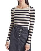 Current/elliott The It Girl Striped Top