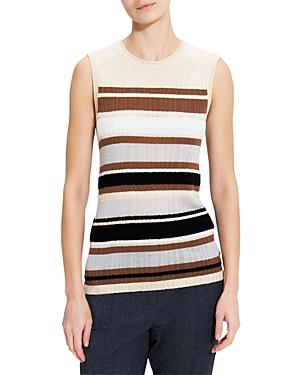 Theory Striped Sleeveless Sweater